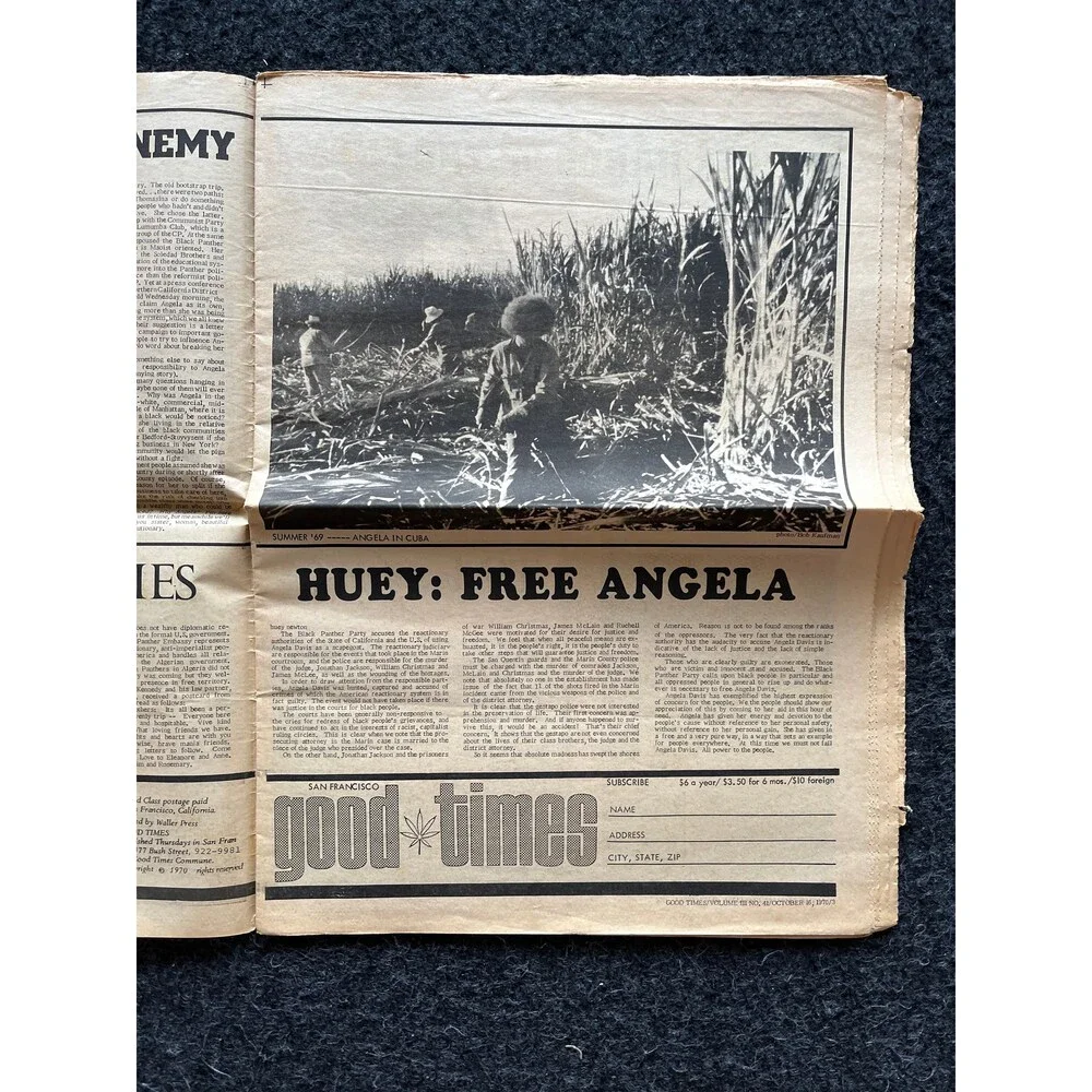 1970s High Times Underground Newspaper, Black Panther Party, Vintage Antique Co